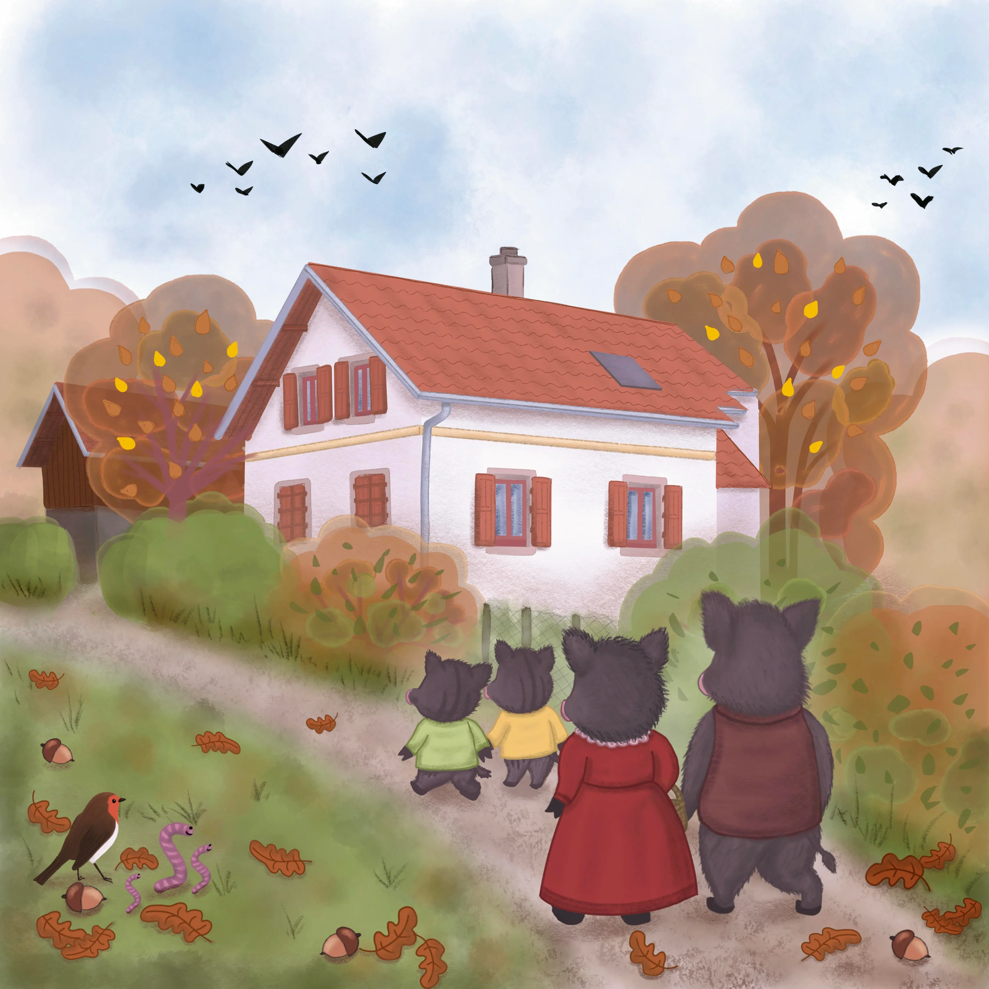 La maison forestière dans l'univers illustré des Contes de Zoufftgen